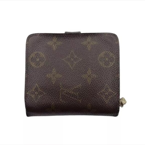 LOUIS VUITTON Bifold Wallet Monogram Beige Monogram Canvas Auth Used - Picture 3 of 10